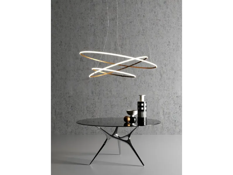 Lampada a sospensione di design Olympic in metallo di Fabbian