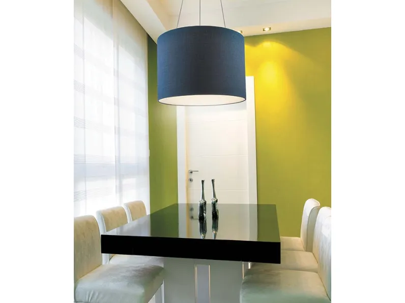 Lampada a sospensione in tessuto di lino Pano di Status