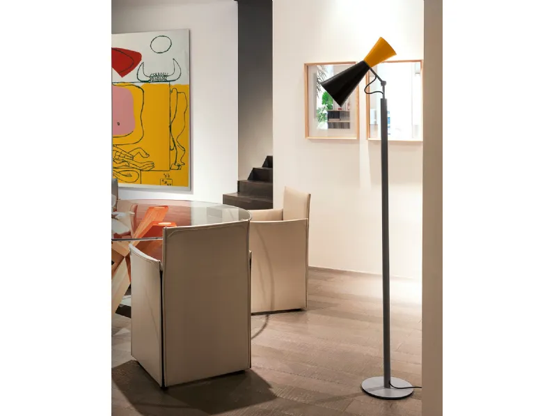 Lampada da terra Parliament in alluminio di Nemo