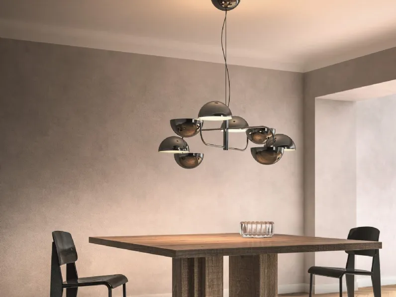 Lampada a sospensione con semisfere in metallo Elisabeth di Pentalight