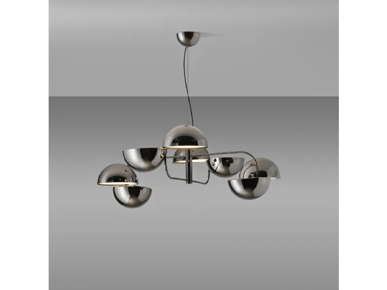 Lampada a sospensione con semisfere in metallo Elisabeth di Pentalight
