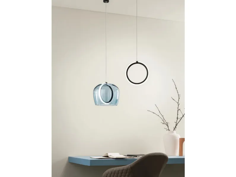 Lampada a sospensione Pinta in metallo, con o senza vetro di Ondaluce