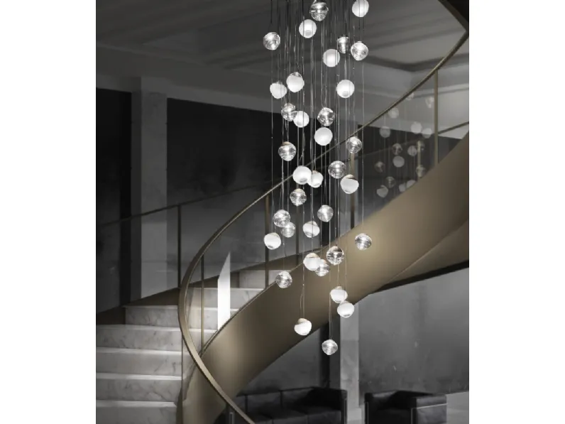 Lampada a sospensione in vetro Pure di Vistosi