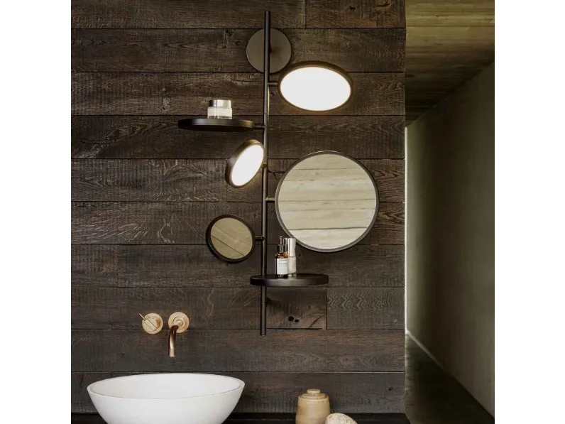 Lampada da parete in acciaio con specchi Tell Me Stories di Dcw