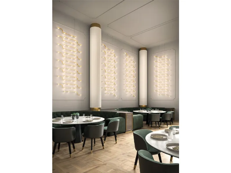 Lampada a parete Raqam di Masiero