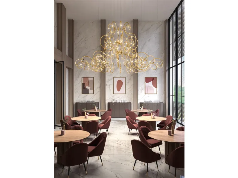 Lampada a sospensione Raqam di Masiero