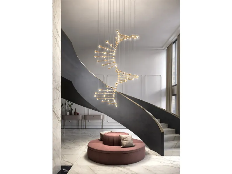 Lampada a sospensione Raqam di Masiero