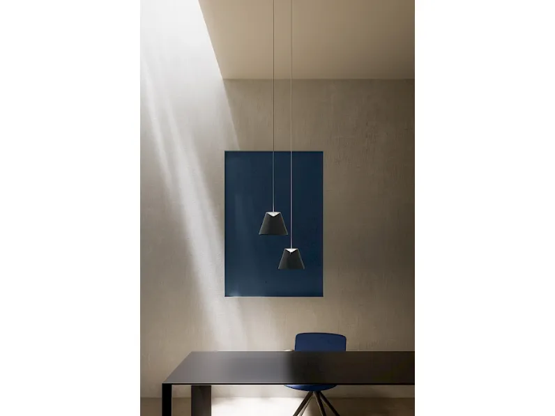 Lampada a sospensione con diffusore in policarbonato a sorgente LED Dina di Rotaliana