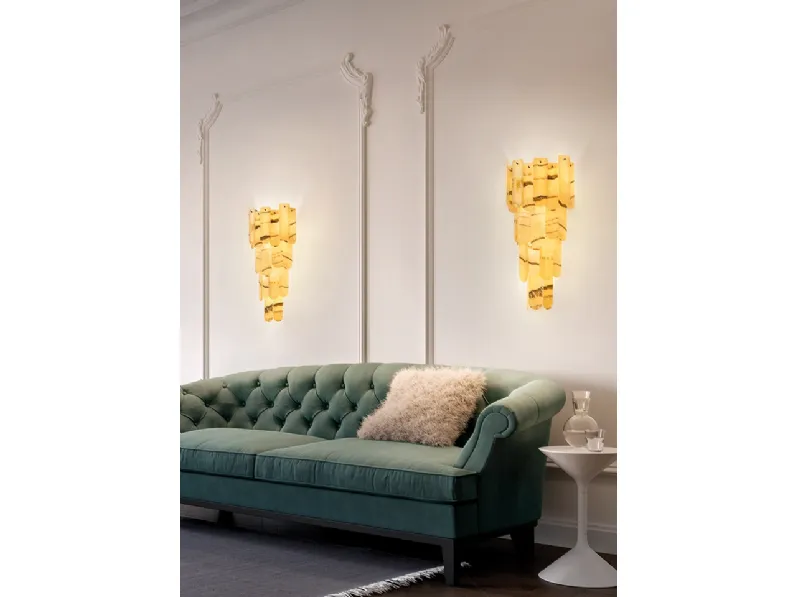 Lampada Royale Applique in onice di Masiero