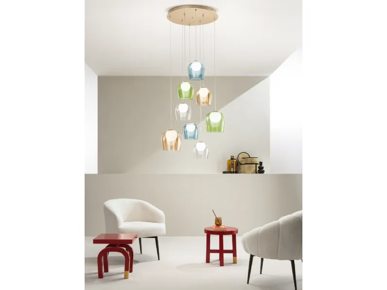 Lampada a sospensione Santos di Ondaluce