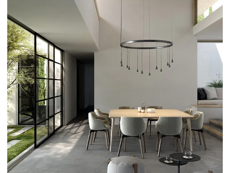 Lampada a sospensione Skybell Circle di Bover