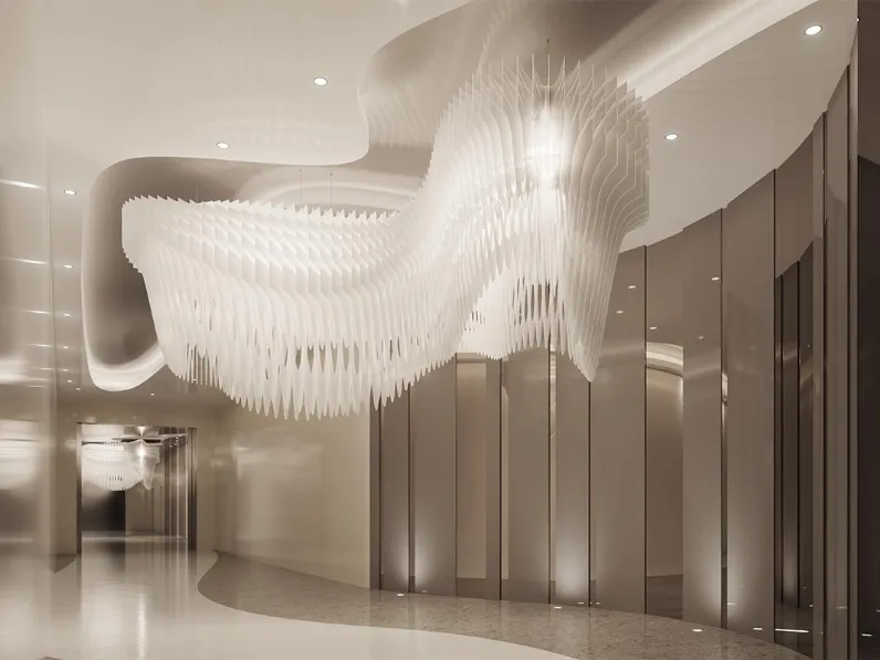 Lampada a sospensione Aria Infinita di Slamp