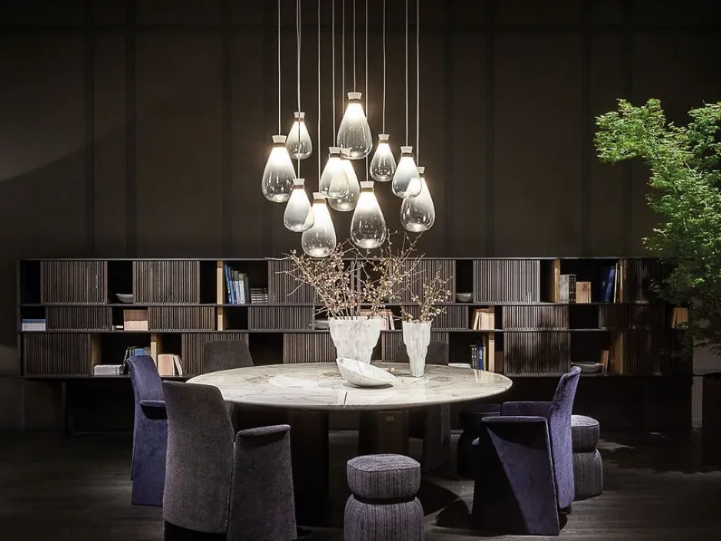 Lampada a Sospensione in vetro soffiato Soffi di Poltrona Frau