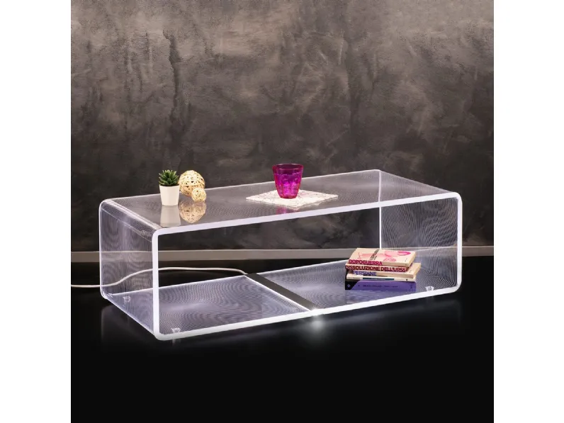 Lampada tavolino in cristallo acrilico Solid extralarge di Vesta