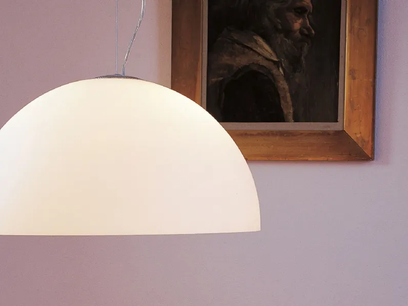 Lampada a sospensione in vetro Sonora di Oluce