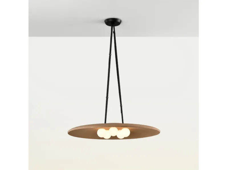 Lampada a sospensione in tessuto fonoassorbente Sonora di OLE!