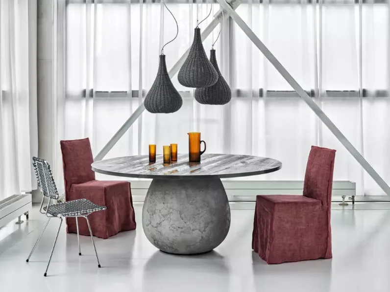 Lampada a sospensione in rattan Spin di Gervasoni