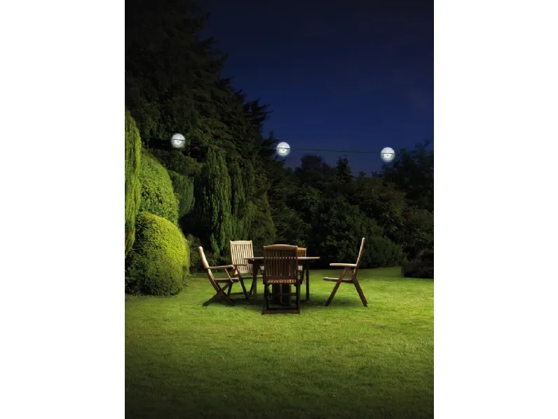 Lampada da esterno a sfera su cavi con riflettore Tensesterni sfera di Cini&Nils