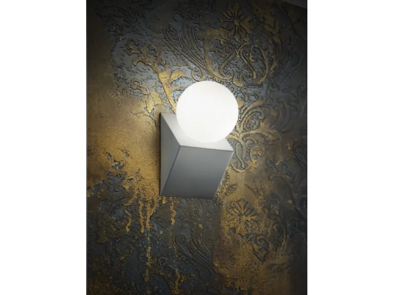 Lampada da parete The Pekerman Project in metallo e vetro di Prandina