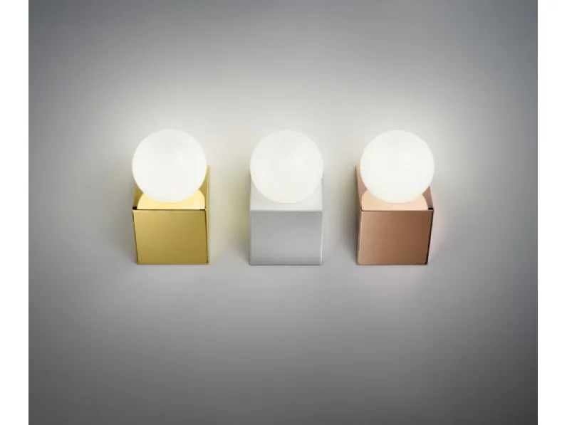 Lampada da parete The Pekerman Project in metallo e vetro di Prandina