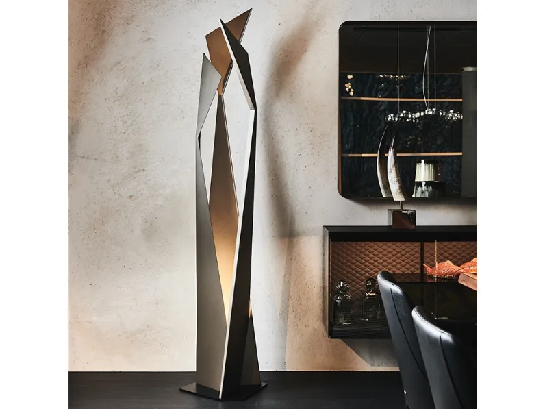 Lampada da terra in acciaio Thriller di Cattelan Italia