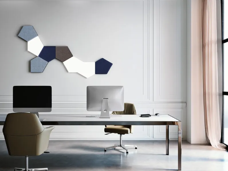 Lampada da parete in tessuto fonoassorbente Tile Applique di Pentalight