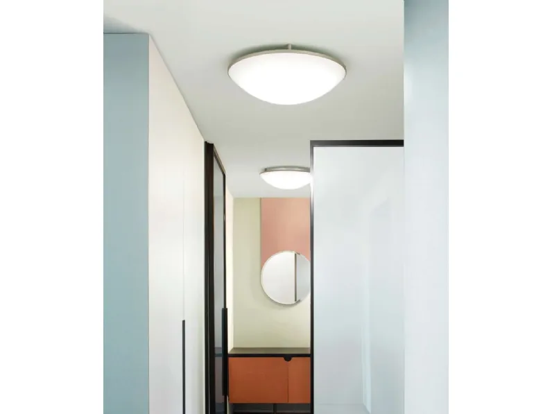 Lampada a soffitto Trama in policarbonato e alluminio di Luceplan