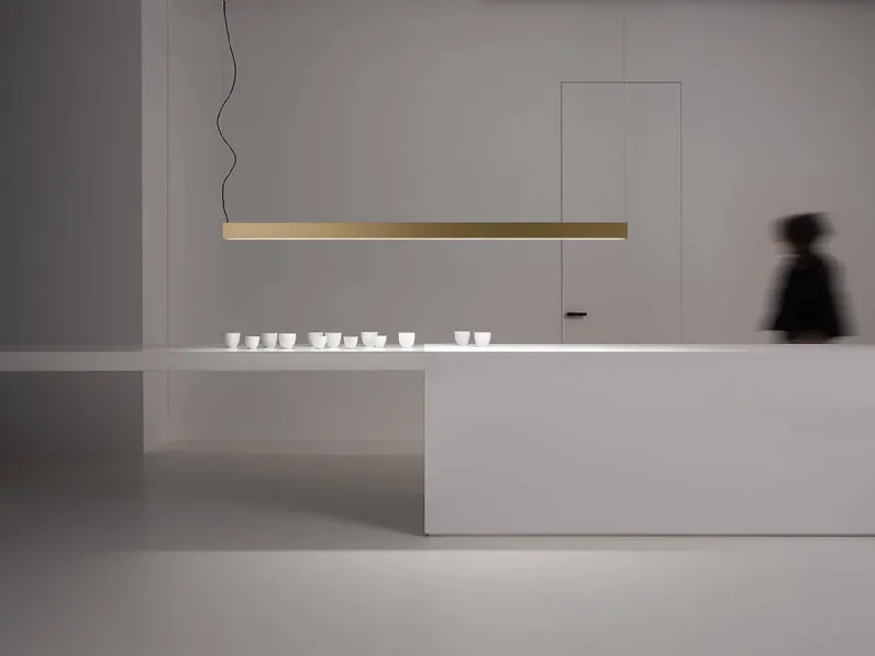 Lampada a sospensione in alluminio Tratto di Vesoi