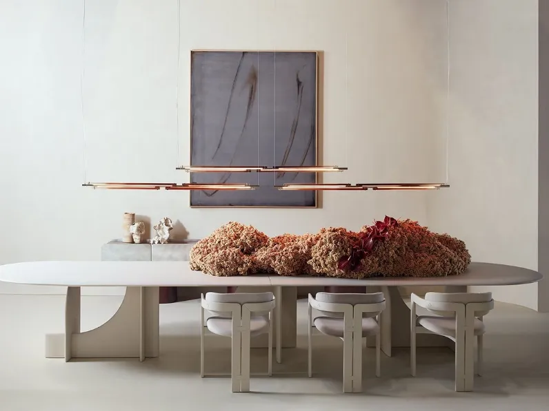 Lampada a sospensione Tratto in cristallo di Gallotti&Radice