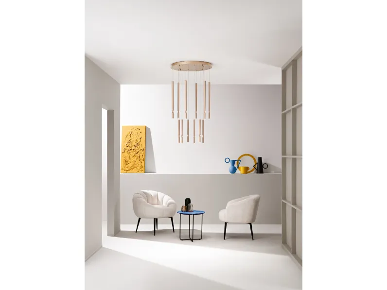 Lampada a sospensione Tubic di Ondaluce