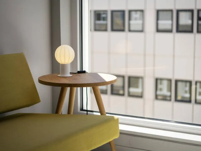 Lampada da tavolo in alluminio con diffusore in vetro Varyt SLV