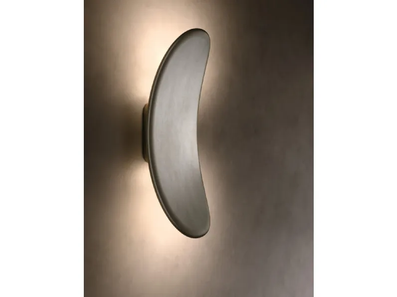 Lampada da parete in alluminio pressofuso verniciato bianco Vela Applique di Pentalight