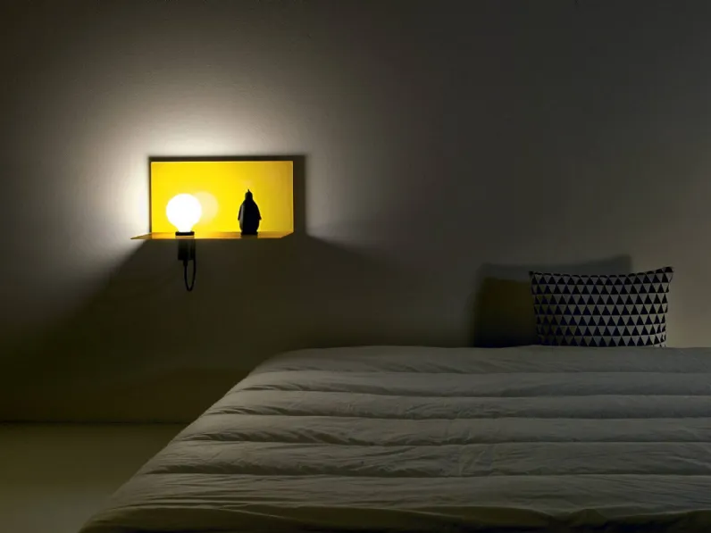 Lampada da parete con struttura in acciaio Hob di Vesoi