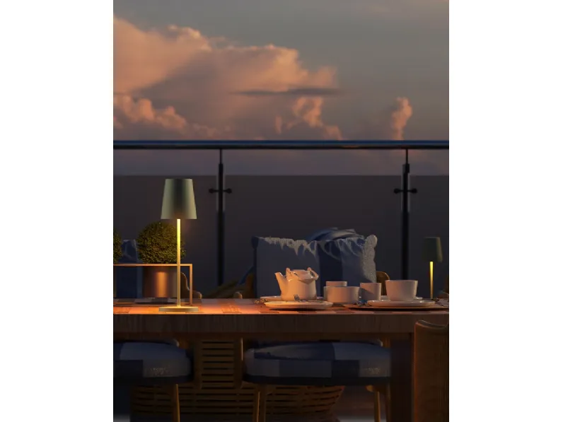 Lampada da tavolo portatile a Led VISaVIS di Novalux