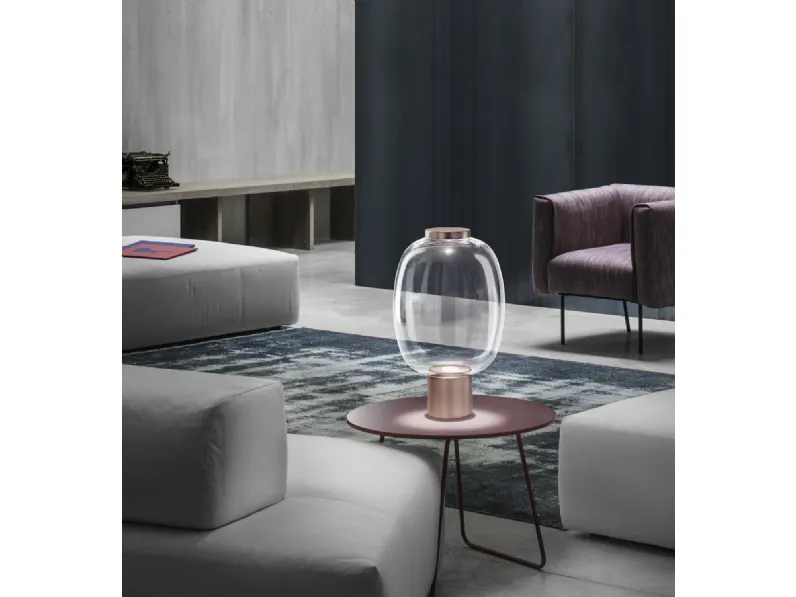 Lampada da tavolo Riflesso in vetro e metallo di Vistosi