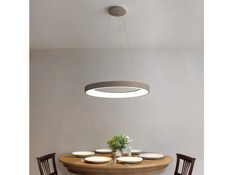 Lampada a sospensione dalla forma circolare a luce diffusa Inner R di Vivida International