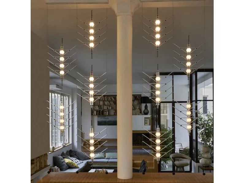 Lampada a sospensione in alluminio anodizzato VVV di Dcw