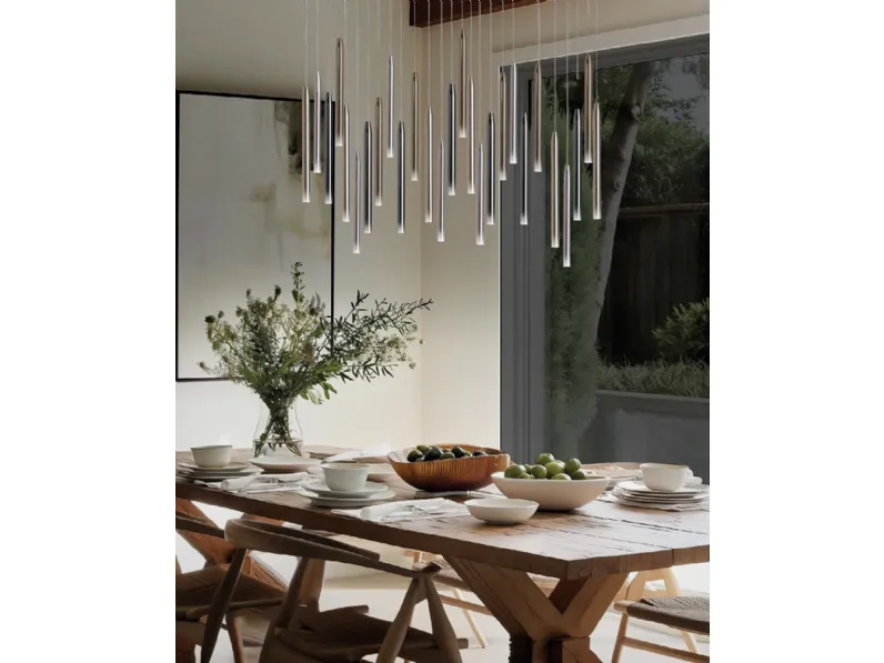 Lampada a sospensione in vetro termoresistente Waterfalls di Cattaneo