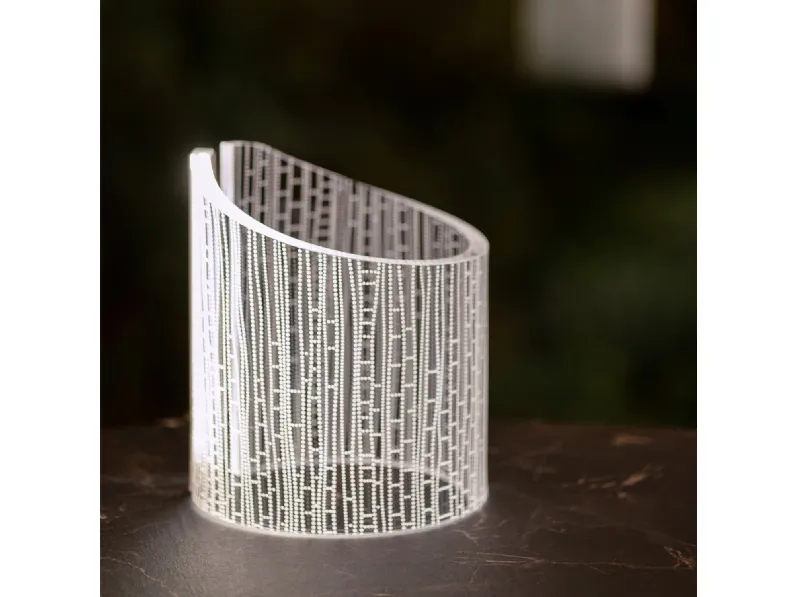 Lampada da tavolo Wave in cristallo acrilico di Vesta