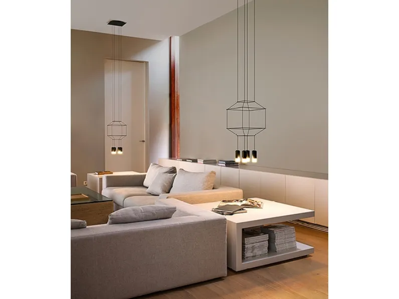Lampada a sospensione Wireflow di Vibia