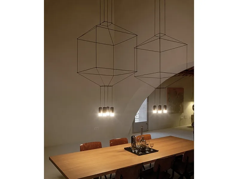 Lampada a sospensione Wireflow di Vibia