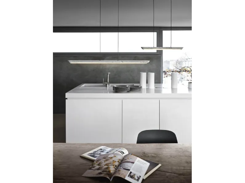 Lampada a sospensione in marmo di Carrara Woody di Pentalight