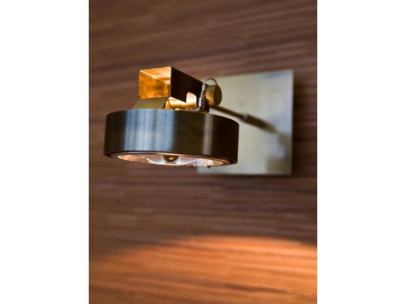 Lampada da parete in ottone brunito Work Light MA 01 di Laura Meroni