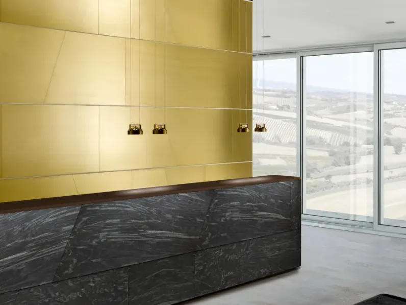 Lampada Work Light Sospensione MA 05 in ottone brunito di Laura Meroni