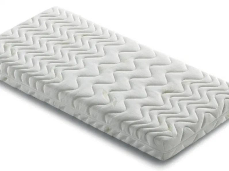 Materasso in schiumato ad acqua e memory foam Baby Memo a portanza media di Brentaflex