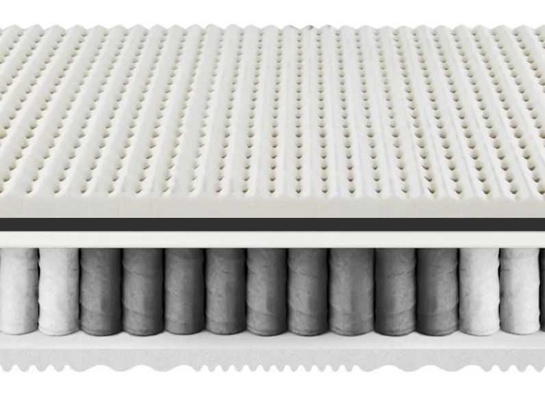 Materasso Galatea a molle insacchettate e lattice di Morfeus