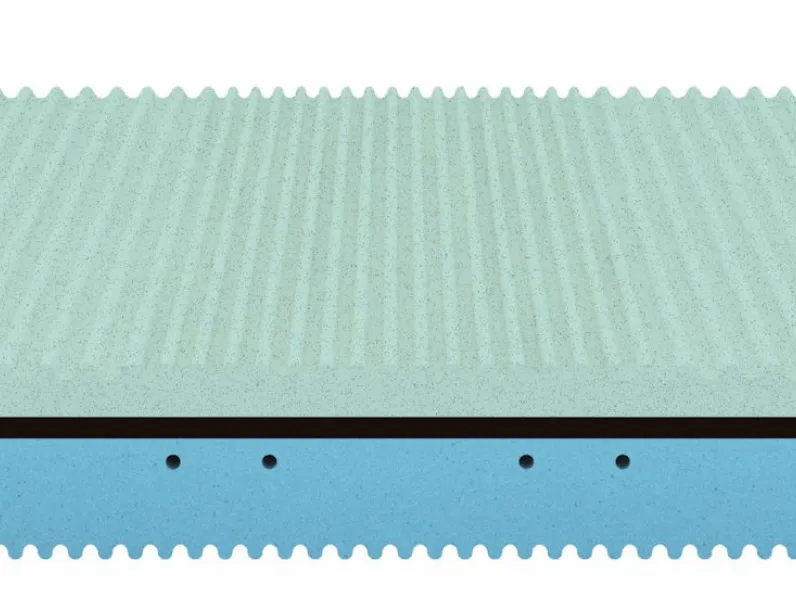 Materasso matrimoniale in Ecomemory e Aquacell Ivy Smartherm di Morfeus