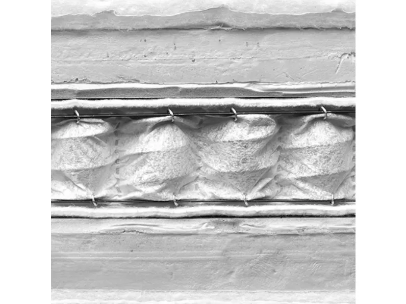 Materasso Memoform a molle insacchettate e viscoelastico di Flou