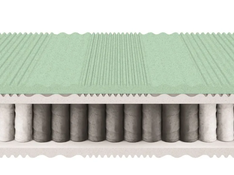 Materasso Sinfonia Standard a molle insacchettate e memory di Morfeus