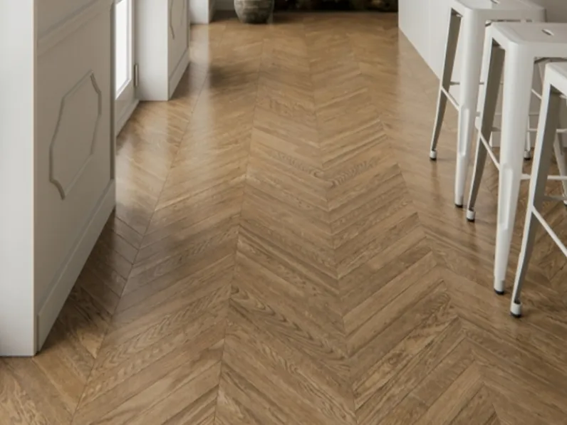 Parquet Prefiniti Classici Spine in Rovere naturale di Milano Parquet